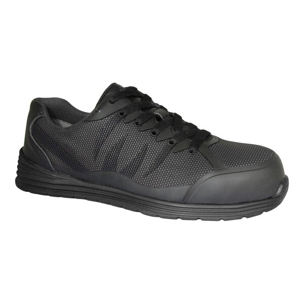 Genuine Grip® 5170 Fangs Men's Size 10.5 Medium Width Black Composite Toe Non-Slip Athletic Shoe