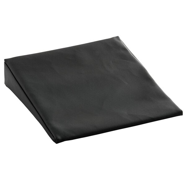 A black square Vollrath delivery bag leveling wedge.