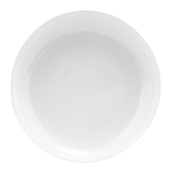 Front of the House Kiln 8" Superwhite Porcelain Plate - 12/Case