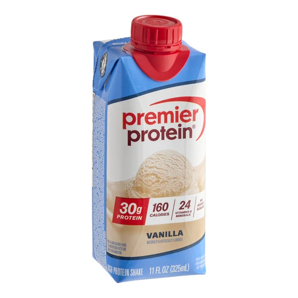 A carton of Premier Protein Vanilla Protein Shake, 11 fl. oz.