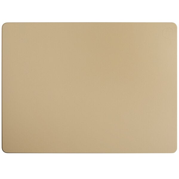 A close up of a brown Vollrath cutting board.