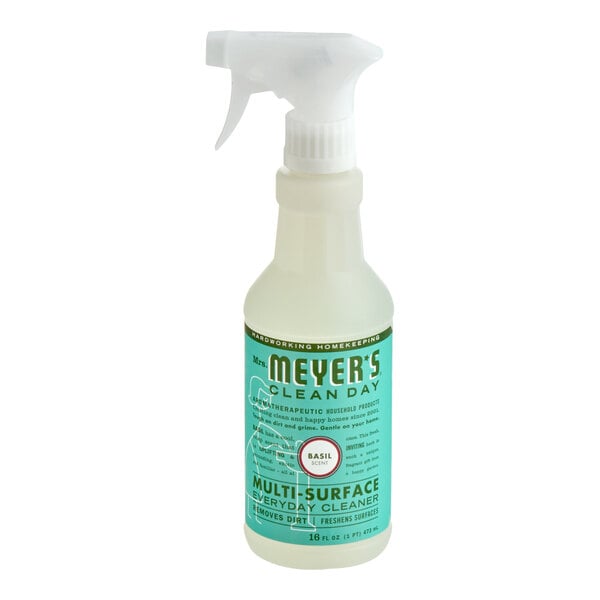 Mrs. Meyer's Clean Day 394048 16 fl. oz. Basil All Purpose Multi-Surface Cleaner - 6/Case
