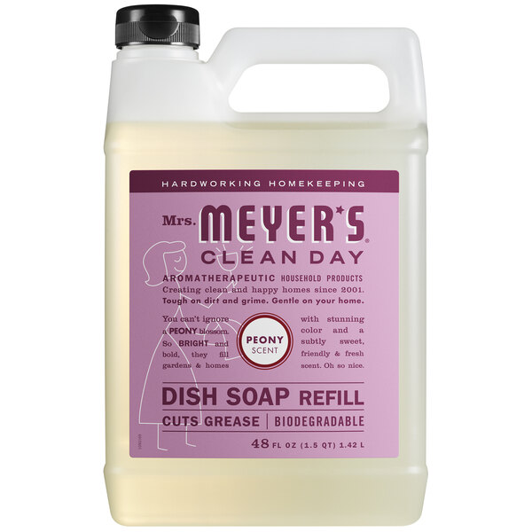Mrs Meyer S Clean Day 316568 48 Oz Peony Scented Dish Soap