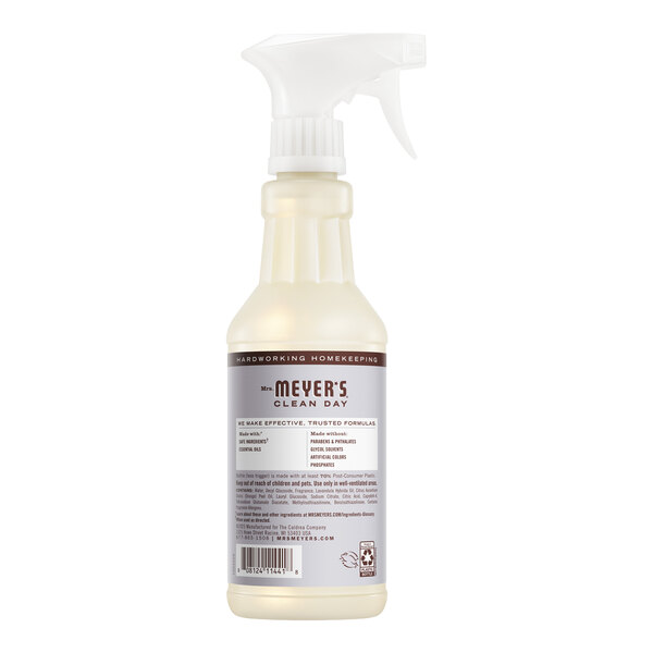 A 16 fl. oz. spray bottle of Mrs. Meyer's Clean Day Lavender All Purpose Multi-Surface Cleaner.