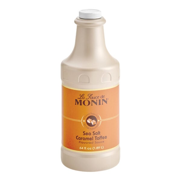 Monin Sea Salt Caramel Toffee Flavoring Sauce 64 fl. oz.