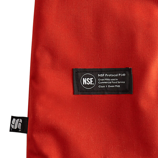 a close up of a red cloth
