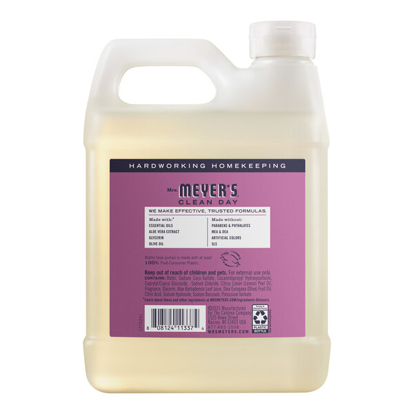 Mrs. Meyer's Clean Day 394951 33 oz. Plum Berry Scented Hand Soap Refill - 6/Case