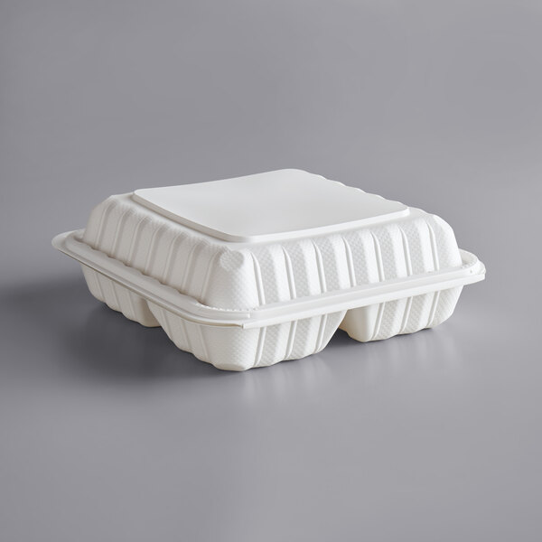 3-Compartment Hinged Take-Out Container (150/Case)