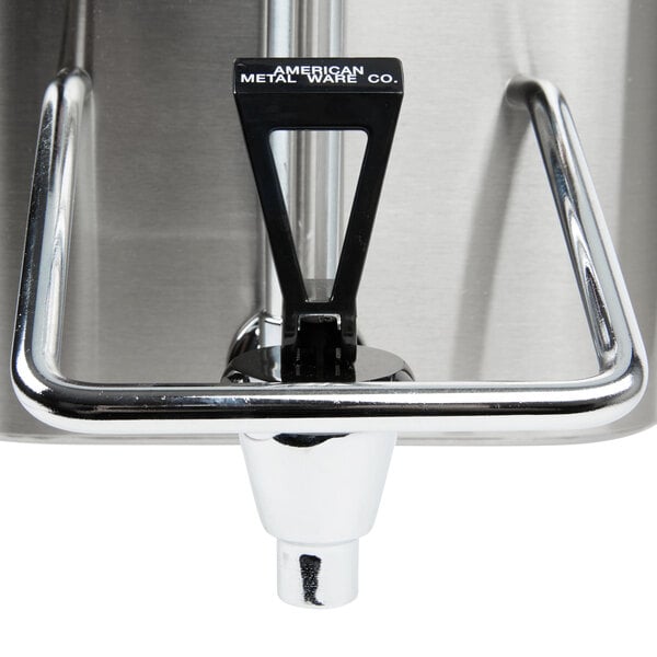 a close up of a metal container