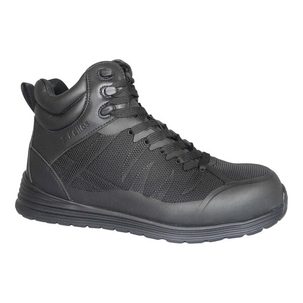 Genuine Grip® 5180 Fangs Men's Size 7.5 Medium Width Black Composite Toe Non-Slip Leather Boot