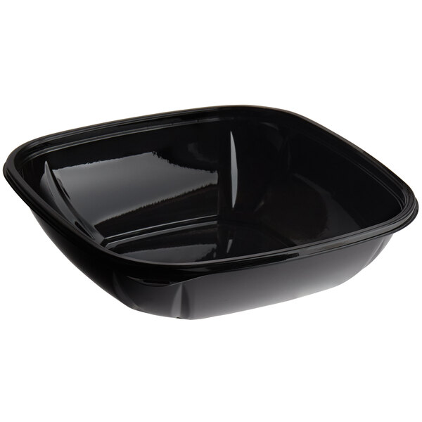 A black square container with a lid.