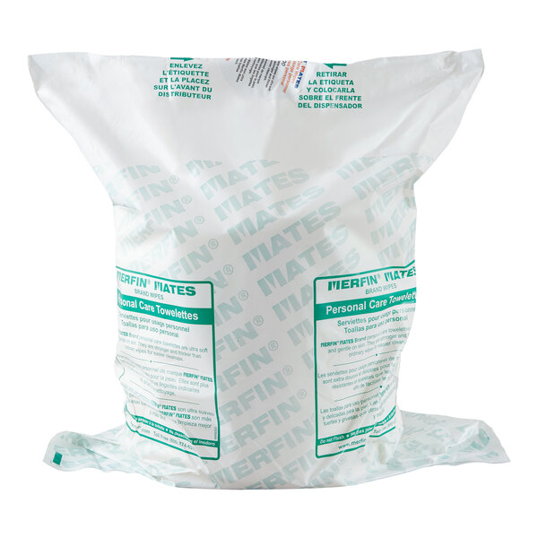Merfin Mates Pre-Moistened Personal Care Wipe for Center Pull Dispenser   - 1,000/Case