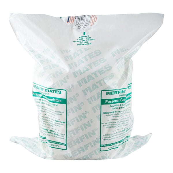 Merfin Mates Pre-Moistened Personal Care Wipe for Center Pull Dispenser   - 1,000/Case