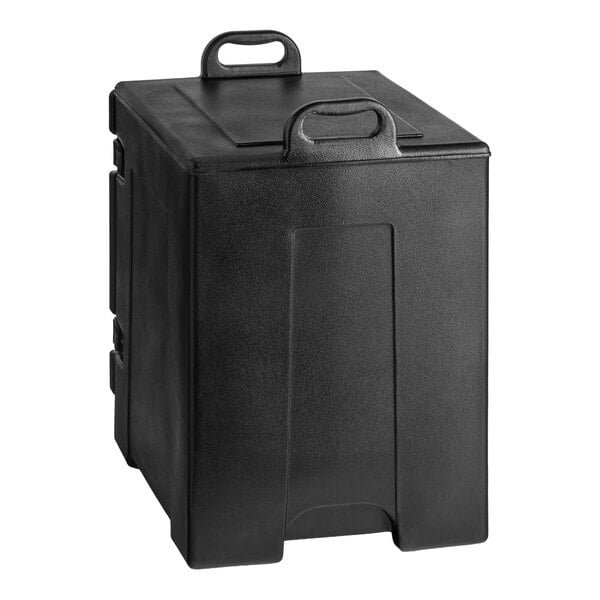Choice Black Front Loading Insulated Food Pan Carrier - 5 Full-Size Pan Max Capacity