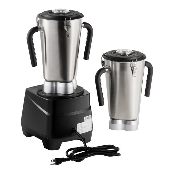 AvaMix BX1GRG2J 3 3/4 hp 1 Gallon Stainless Steel Heavy Duty Commercial Food Blender with 2 Jars - 120V