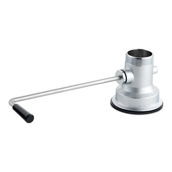 A metal twist handle waste valve designed for a 3 1/2 inch sink opening.