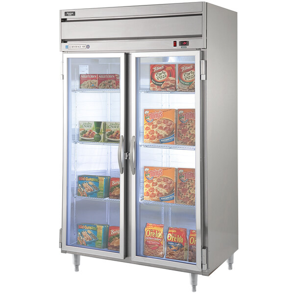 BeverageAir HFPS2HC1G Horizon Series 52" Stainless Steel Glass Door