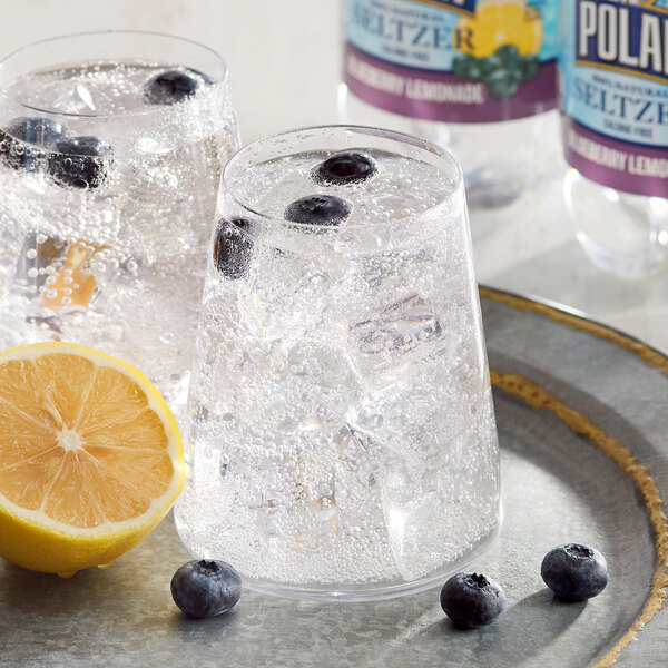 Polar 20 oz. 100 Natural Blueberry Lemonade Seltzer 24/Case