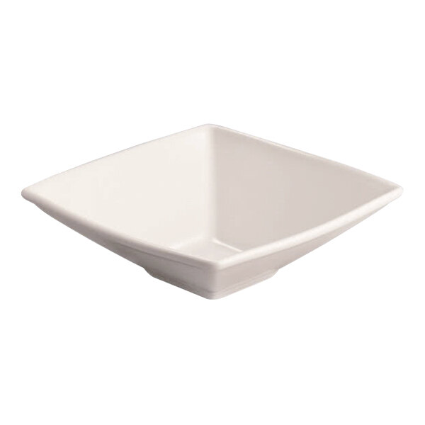 Homer Laughlin from Steelite International Unique Times Square 16 oz. Ivory (American White) Square China Bowl - 24/Case