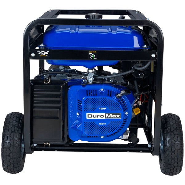 Duromax Xp12000eh Portable 457 Cc Dual Fuel Powered Gasoline Propane Generator With Electric Recoil Start And Wheel Kit 12 000 9 500w 120v