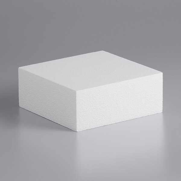 Baker's Mark 10 x 10 x 4 Foam Square Cake Dummy