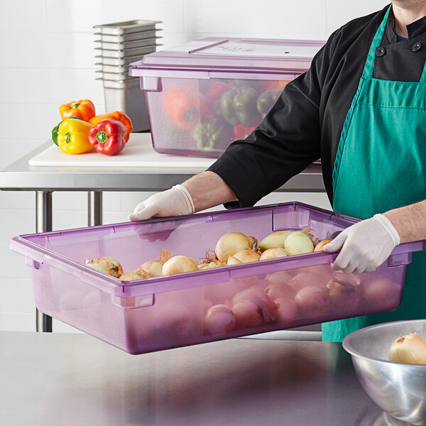 Carlisle 10621C89 StorPlus Purple AllergenFree Food Storage Box 26