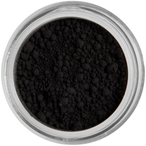 A jar of Roxy & Rich Midnight Black Petal Dust powder.