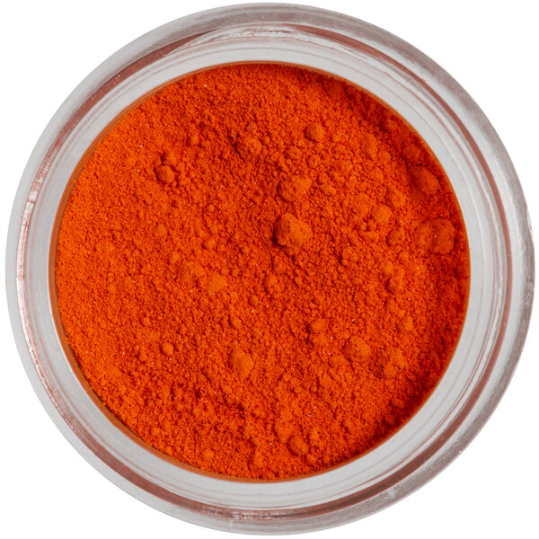 a bowl of orange powder