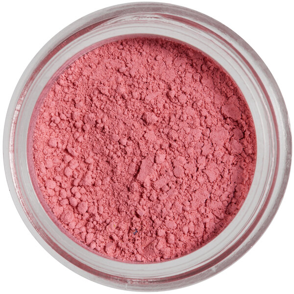 A jar of Roxy & Rich Blush Pink powder.