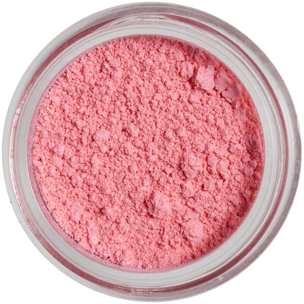 A jar of Roxy & Rich Baby Pink Petal Dust powder.