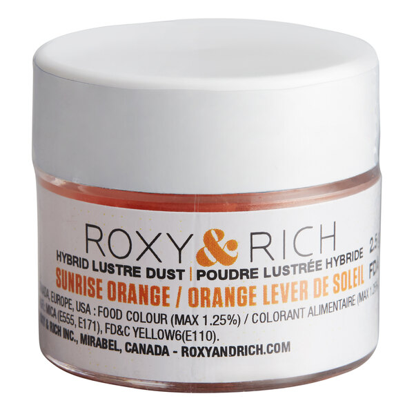 Roxy & Rich 2.5 Gram Sunrise Orange Lustre Dust