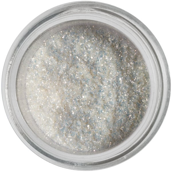 a jar of glittery powder