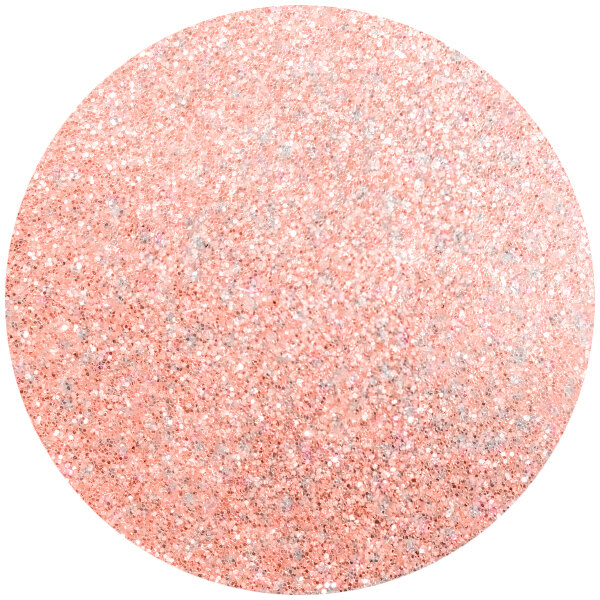 a pink and silver glitter circle