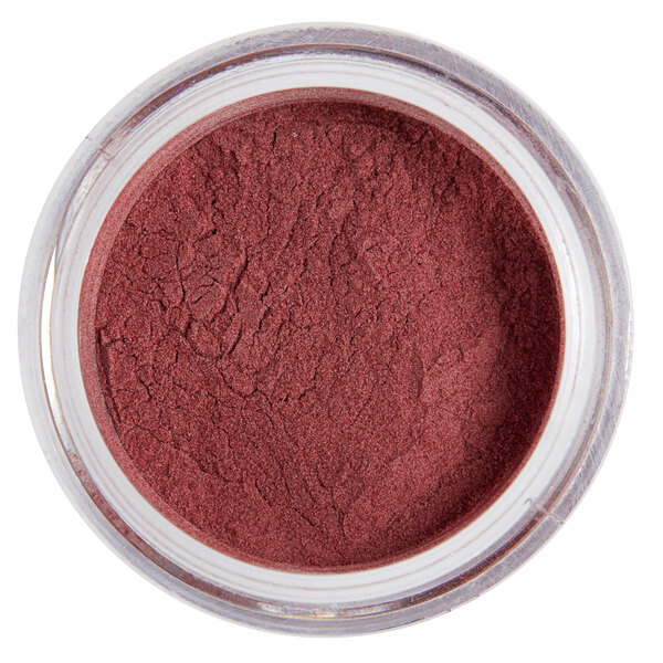 A jar of Roxy & Rich Dusty Rose Fondust Hybrid food coloring powder.