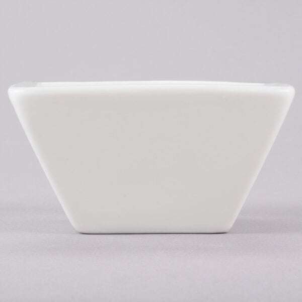 An American Metalcraft white square porcelain bowl.