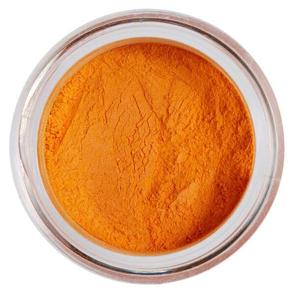 a bowl of orange powder