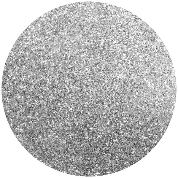 A dark silver glitter circle.