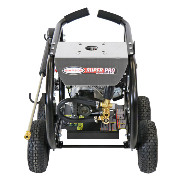 Simpson 65202 Super Pro Pressure Washer with Roll Cage, Simpson Engine, and 25' Hose 3600 PSI