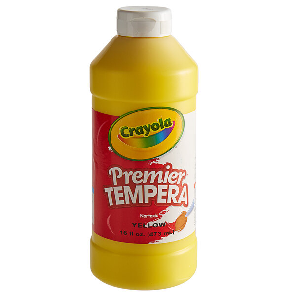 Crayola 541216034 Premier 16 oz. Yellow Tempera Paint