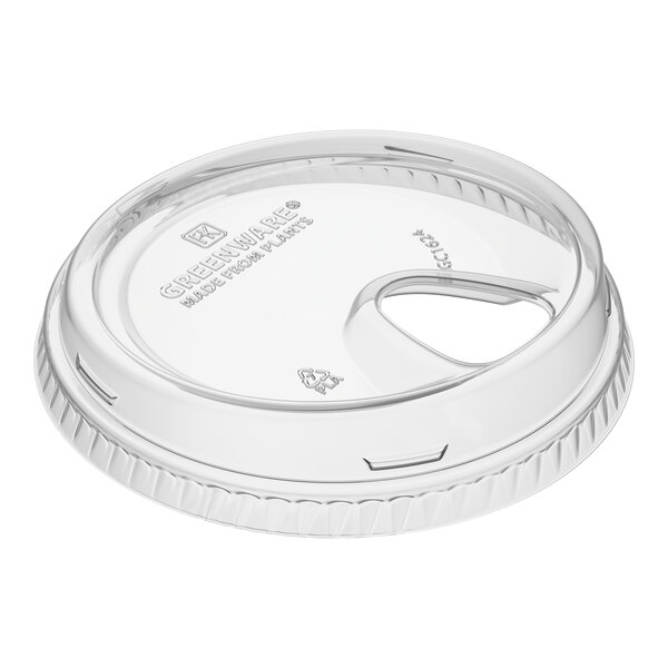Fabri-Kal SLGC16/24 Greenware 16 and 24 oz. Clear Plastic Strawless / Sip Lid - 1,000/Case