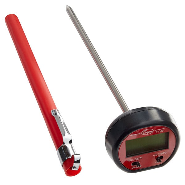 Roadpro RPDT-300 Digital Pocket Thermometer, Black, 1 Count (Pack of 1)