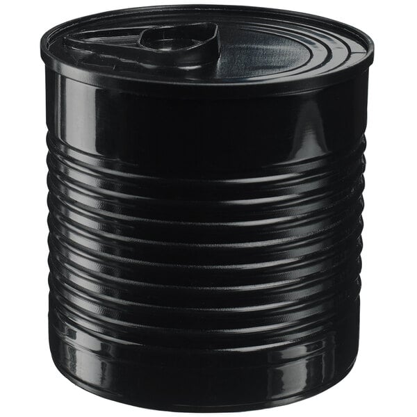 a black barrel with a lid