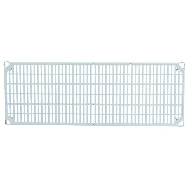 A white metal grid with rectangular bars.
