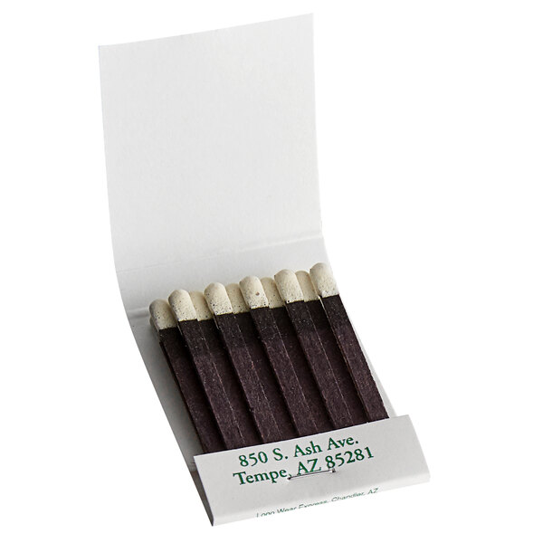 A white box of D.D. Bean & Sons Co matches with white labels.