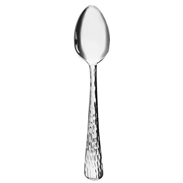 A Libbey stainless steel teaspoon with a silver handle.