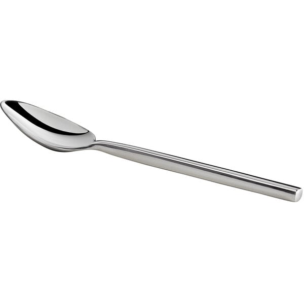 An Acopa Phoenix stainless steel teaspoon with a silver handle.
