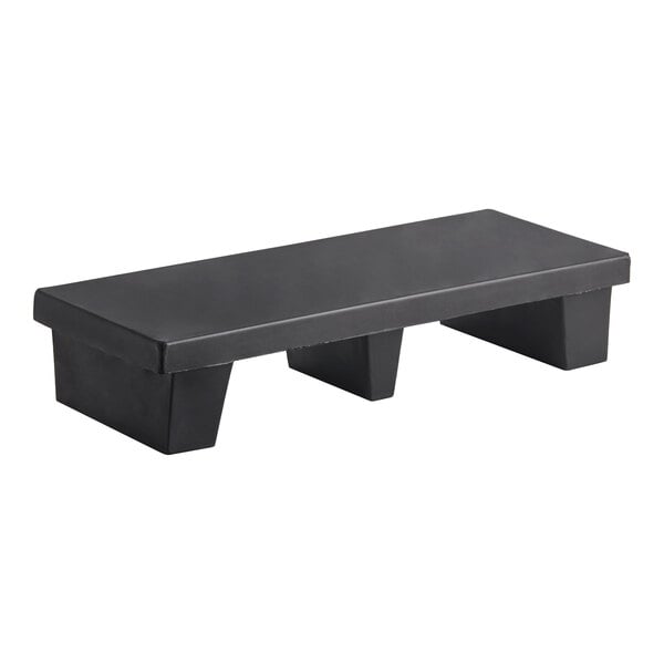 Regency 30" x 12" x 6" Black Plastic Display Base / Side Stack- 750 lb. Capacity
