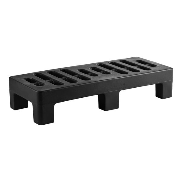 Regency 60" x 24" x 12" Black Plastic Extra Heavy-Duty Dunnage Rack with Slotted Top - 3000 lb. Capacity