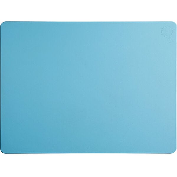 A blue rectangular object with a white border.