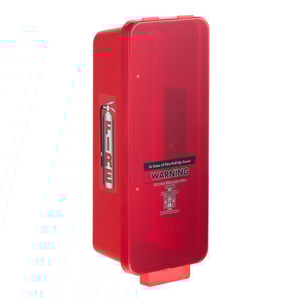 Cato 95152 Warrior Red Surface-Mounted Fire Extinguisher Cabinet with Red Pull-Cover for 10 lb. Fire Extinguishers
